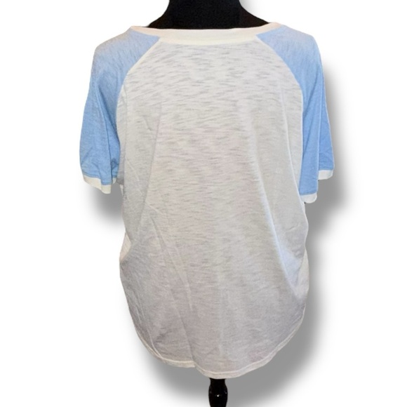 NWT FANATICS St. Louis Cardinals White/Light Blue Slub Raglan V-Neck T-Shirt 3XL - Picture 3 of 16